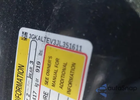 2018 GMC Terrain Sle z USA, uszkodzony, nr VIN 3GKALTEV3JL351611